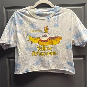 The Beatles yellow submarine cropped t-shirt